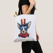 Juli Patriotic Rat Terrier Dog Tasche (Von Nahem)