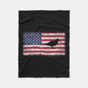 Juli Patriotischer amerikanischer Woodcock-Bird Lo Fleecedecke