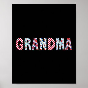 Juli Patriotischer Grandma-Unabhängigkeitstag Amer Poster