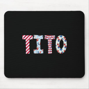 Juli Patriotischer Tito Unabhängigkeitstag Amerika Mousepad
