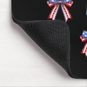 Juli Popsicle Bows Coquette American Flag P Mousepad (Ecke)