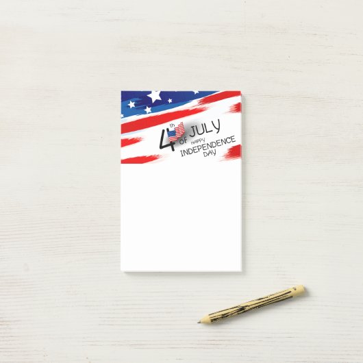 Juli Post-it Klebezettel (Auf Schreibtisch)