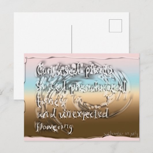 juli postkarte (Vorne/Hinten)