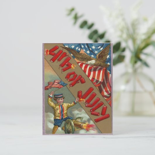 Juli Postkarte (Stehend Vorderseite)