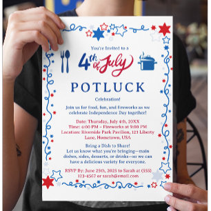 Juli Potluck Flyer