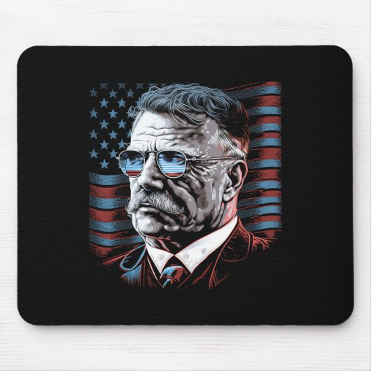 Juli Präsident Theodore Roosevelt Amerikaner Mousepad (Vorne)