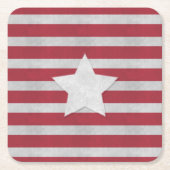 Juli Rechteckiger Pappuntersetzer (Vorderseite)