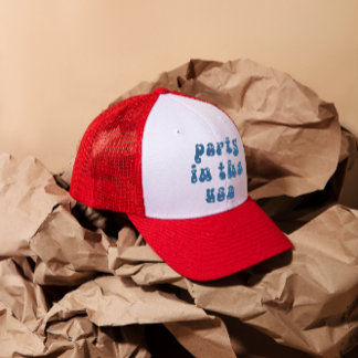 Juli Red White Blue Modern Typografie Truckerkappe