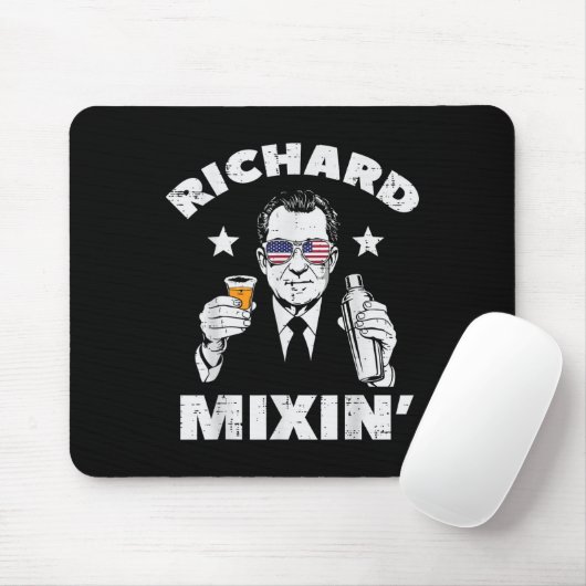 Juli Richard Mixin Nixon Präsident Patriot Mousepad (Mit Mouse)