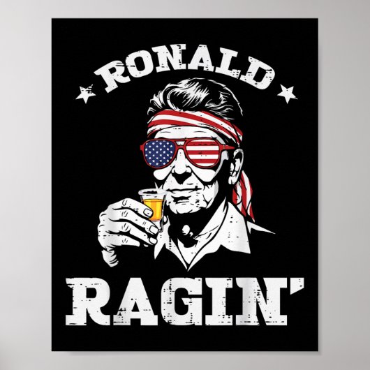 Juli Ronald Ragin Funny July Viertes Party Poster (Vorne)