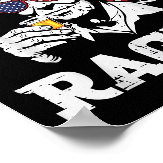 Juli Ronald Ragin Funny July Viertes Party Poster (Ecke)