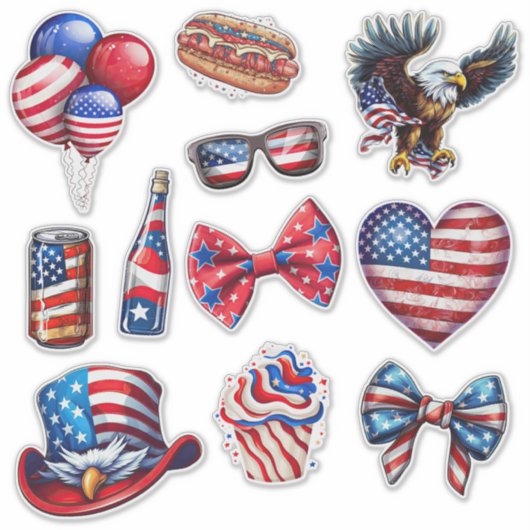 Juli Set 2 Aufkleber (Vorderseite)