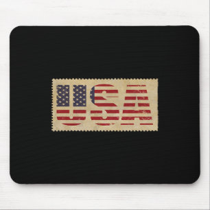 Juli Shirt US-Flagge Vereinigten Staaten Unabhängi Mousepad