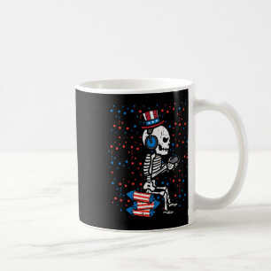 Juli Skeleton Gamer Funny America Jungs Kinder Män Kaffeetasse