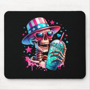Juli Skeleton Retro Trendy Mama Skull Mama Life Mousepad