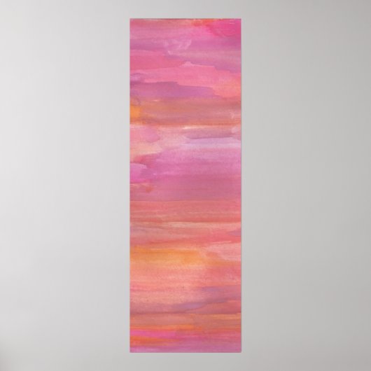 Juli Sonnenaufgang Wasserfarben Poster (Vorne)