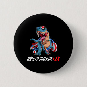 Juli T Rex America Dinosaurier Independence Day P Button
