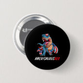 Juli T Rex America Dinosaurier Independence Day P Button (Vorne & Hinten)