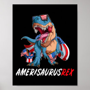Juli T Rex America Dinosaurier Independence Day P Poster