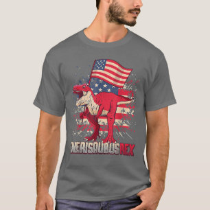 Juli T Rex America Dinosaurier Independence Day Pa T-Shirt