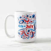 Juli Tasse mit Rot, Weiß und Blau (Links)