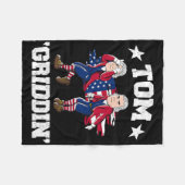 Juli Thomas Jefferson Griddy Tom Griddin Fleecedecke (Vorderseite (Horizontal))