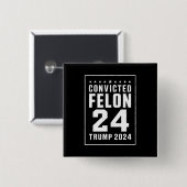 Juli Trump 2024 verurteilt Felon Button (Vorne & Hinten)
