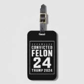 Juli Trump 2024 verurteilt Felon Gepäckanhänger (Vorderseite Vertikal)
