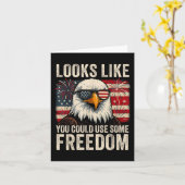 Juli US Flag Meme sieht so aus, als könnte man ein Karte (Gelbe Blume)