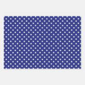 Juli Vierte Sterne Streifen Blumenrot Blau Geschenkpapier Set (Vorderseite 2)