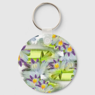 Juli: Wasserlilie Schlüsselanhänger