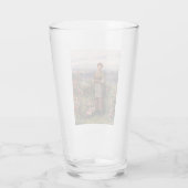 Julia Ansammlung Rose (Schönes Mädchen und Blume) Glas (Rückseite)