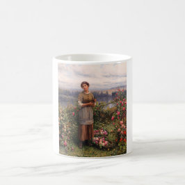 Julia Ansammlung Rose (Schönes Mädchen und Blume) Kaffeetasse