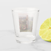 Julia Ansammlung Rose (Schönes Mädchen und Blume) Schnapsglas (Rückseite)