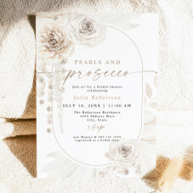 JULIA Boho Floral Pearls & Prosecco Brautparty