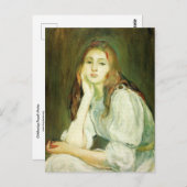 Julia Daydreaming von Berthe Morisot Postcard Postkarte (Vorne/Hinten)