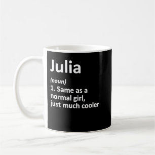 JULIA Definition Personalisiert Name Funny Birthda Kaffeetasse