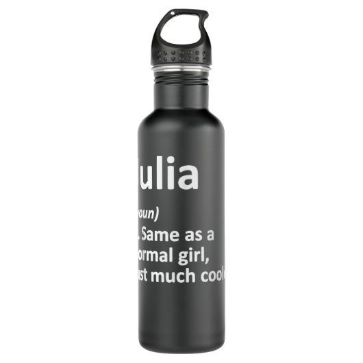 JULIA Definition Personalized Name Funny Birthday Edelstahlflasche (Vorderseite)