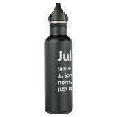 JULIA Definition Personalized Name Funny Birthday Edelstahlflasche (Links)