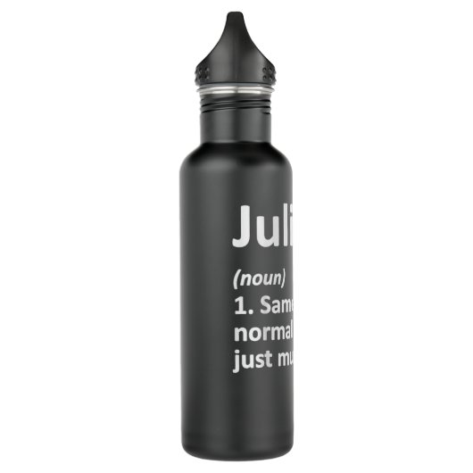 JULIA Definition Personalized Name Funny Birthday  Edelstahlflasche (Links)