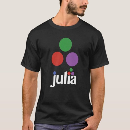 Julia Dynamic Programming Language for Computation T-Shirt (Vorderseite)