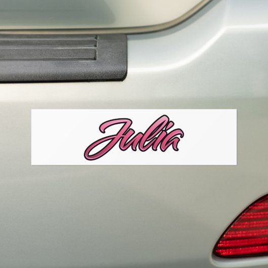 Julia faded pink Aufkleber Sticker Autoaufkleber (Auf Auto)