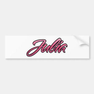 Julia faded pink Aufkleber Sticker Autoaufkleber