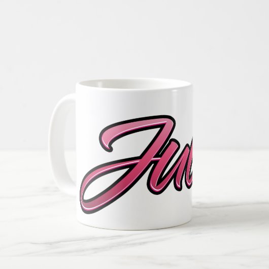 Julia faded pink Tasse Teetasse Kaffeetasse (Vorderseite Links)