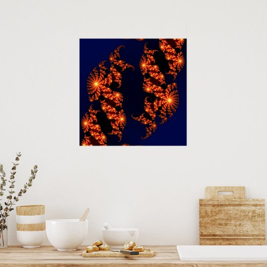Julia Fractal Zoom Poster (Küche)