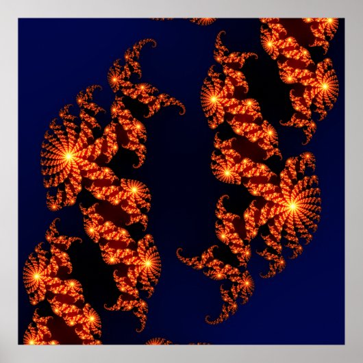 Julia Fractal Zoom Poster (Vorne)