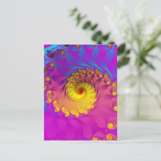 Julia Fraktal 2 Postkarte (Stehend Vorderseite)