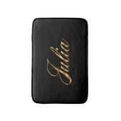 Julia gold Design Lettering Badematte (Vorderseite Vertikal)