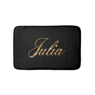 Julia gold Design Lettering Badematte