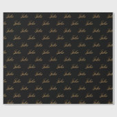 Julia gold Design Lettering Geschenkpapier (Flach)
